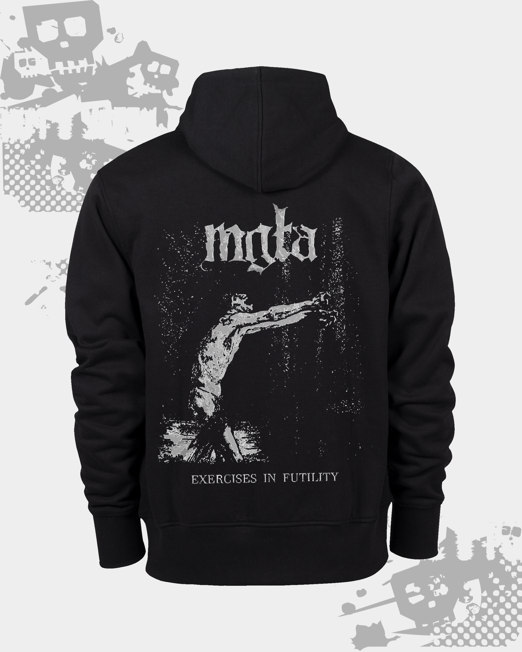 Mgla Exercises in Futility Black Zipped Hoodie