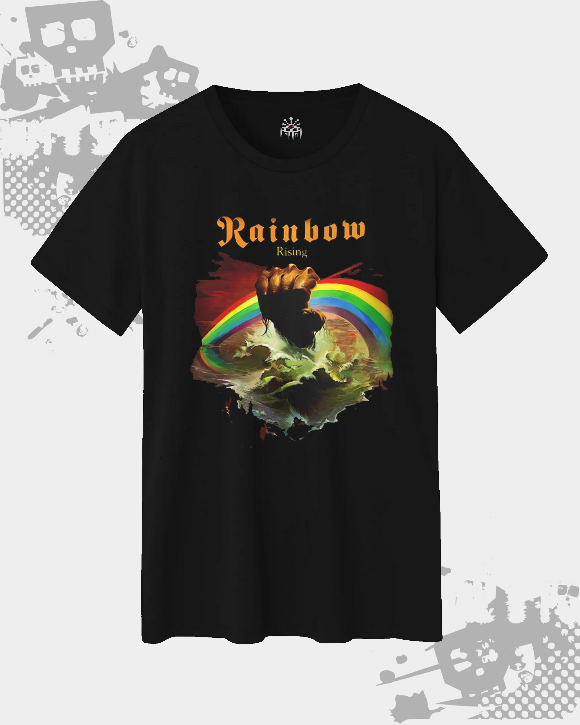 Rainbow Black Unisex T-shir