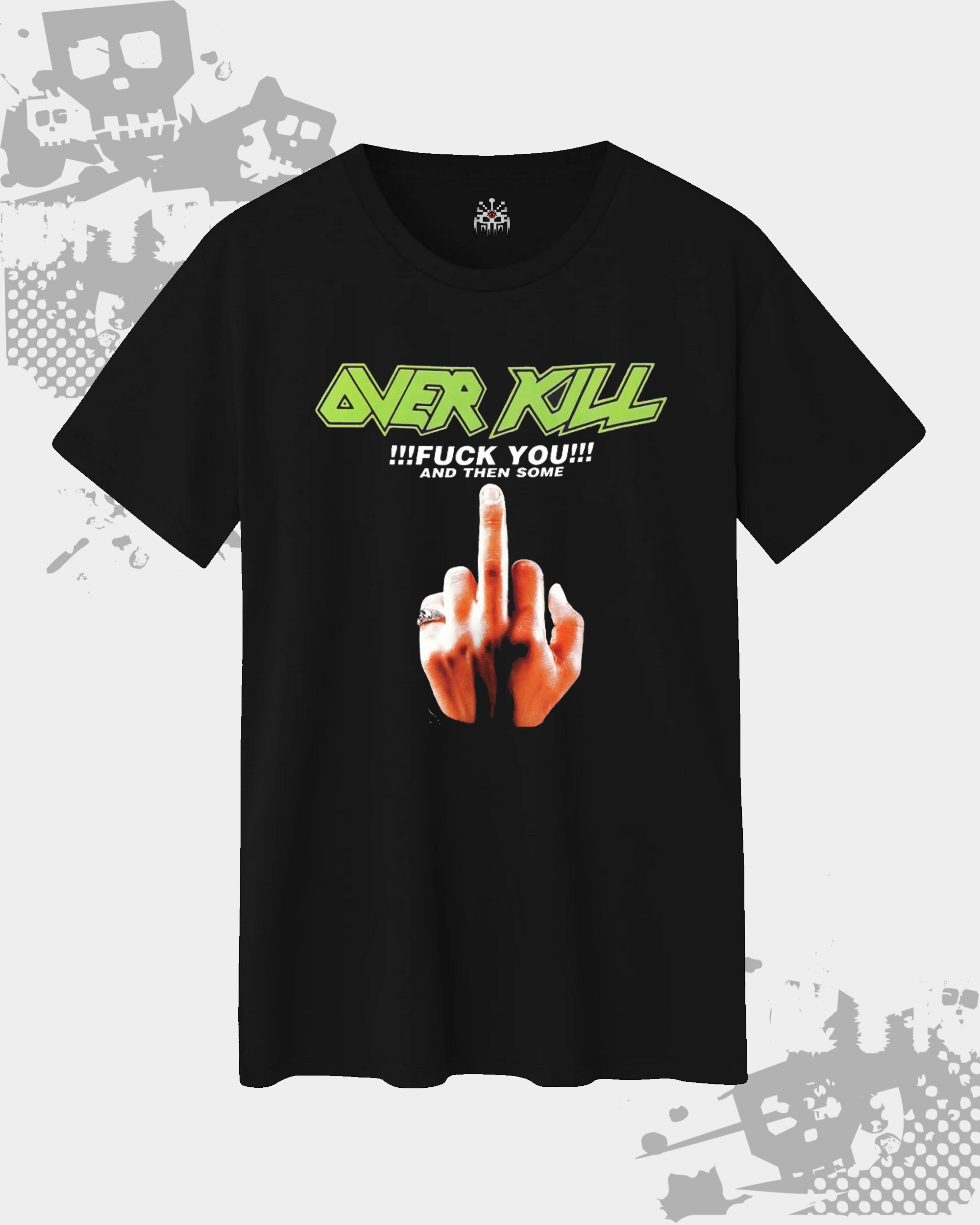 Overkill Black Unisex T-shirt