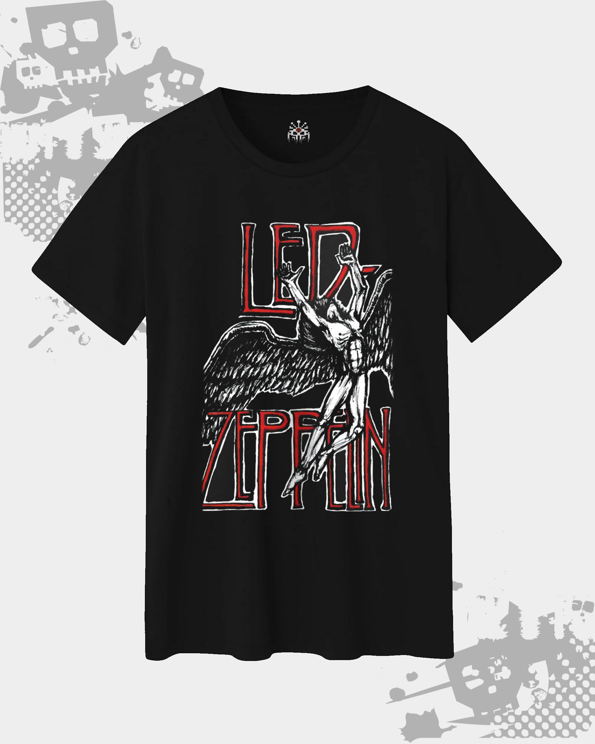 Led Zeppelin Black Unisex T-shirt