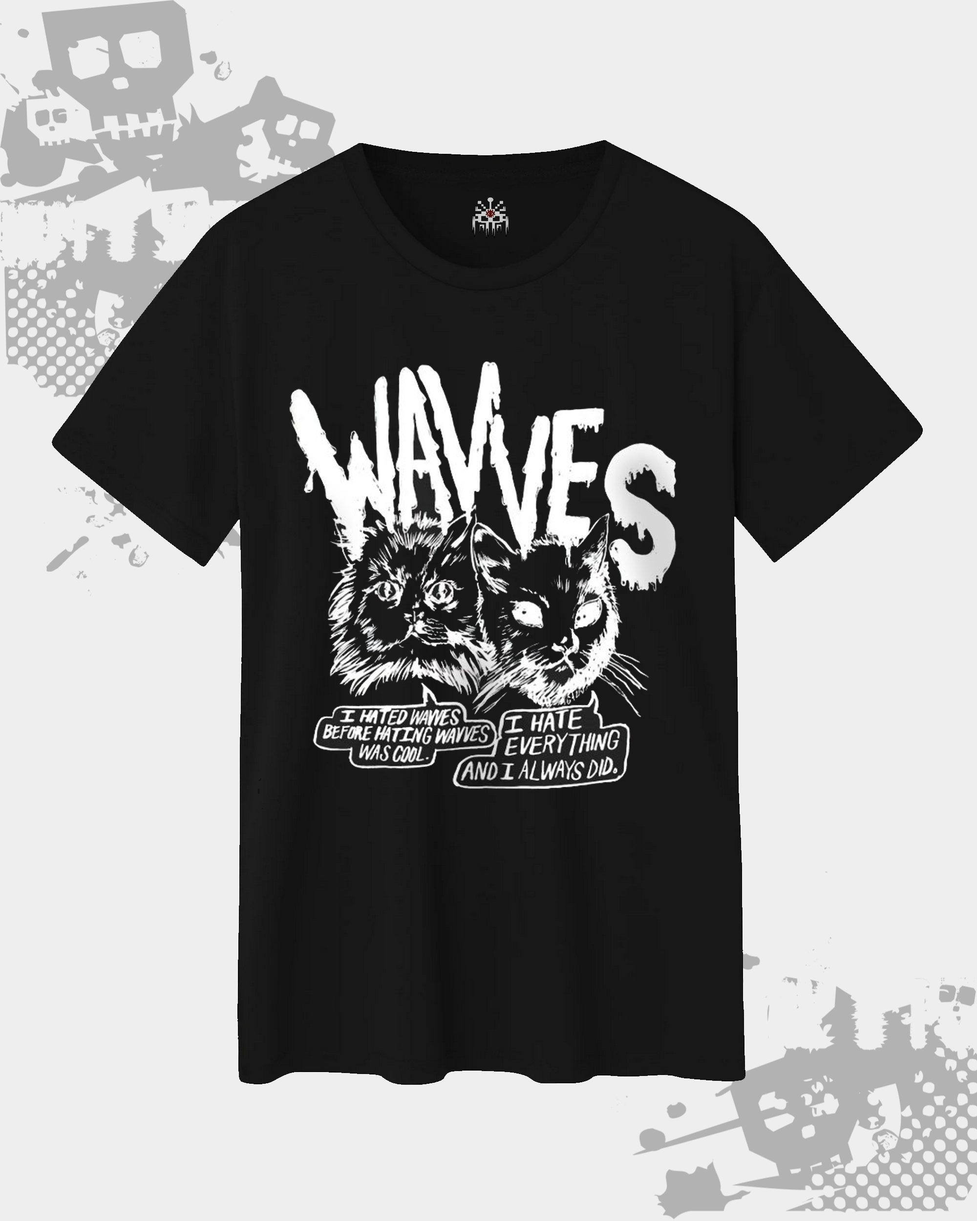 Wavves Unisex Black T-shirt