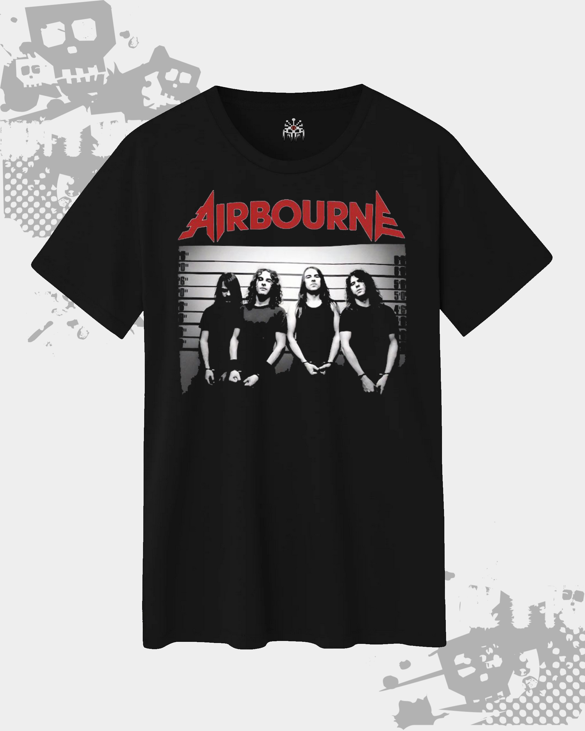 Airbourne Front Black Unisex T-Shirt