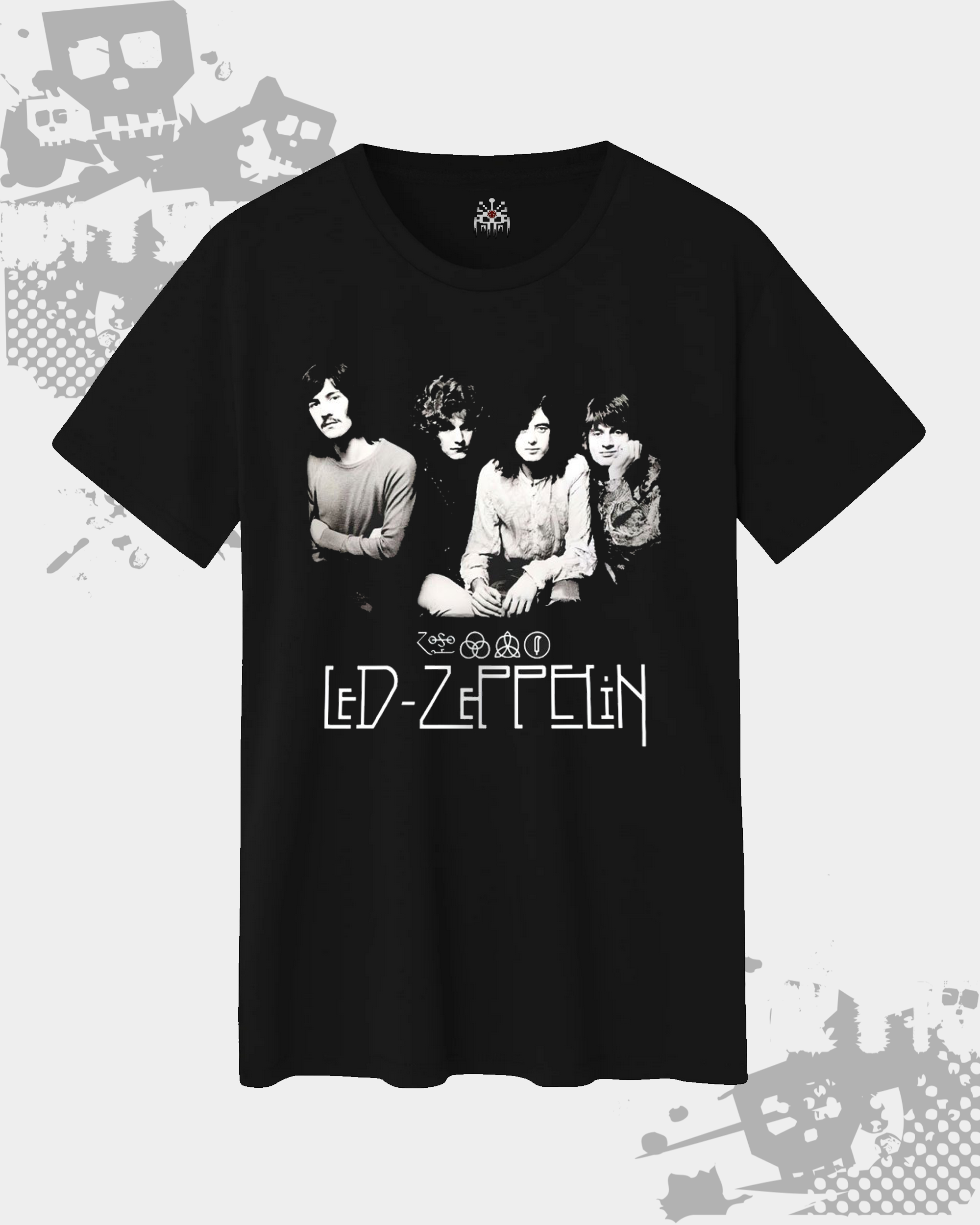 Led Zeppelin Black Unisex T-shirt