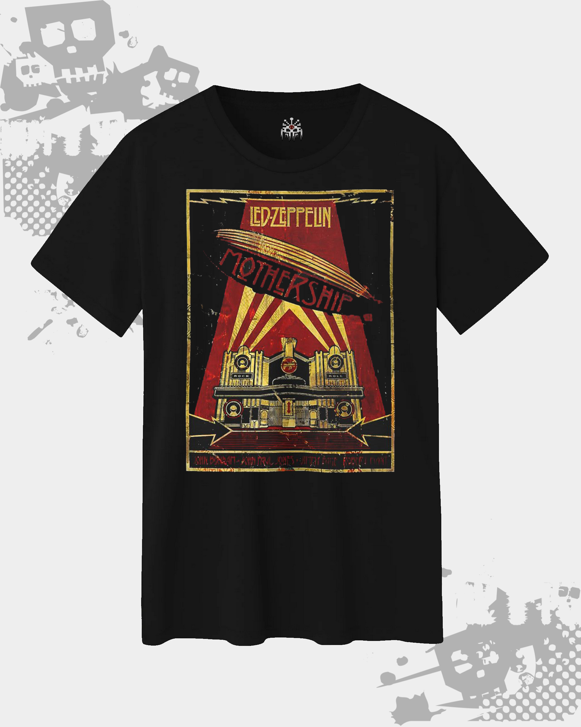Led Zeppelin Mothership Black Unisex T-Shirt