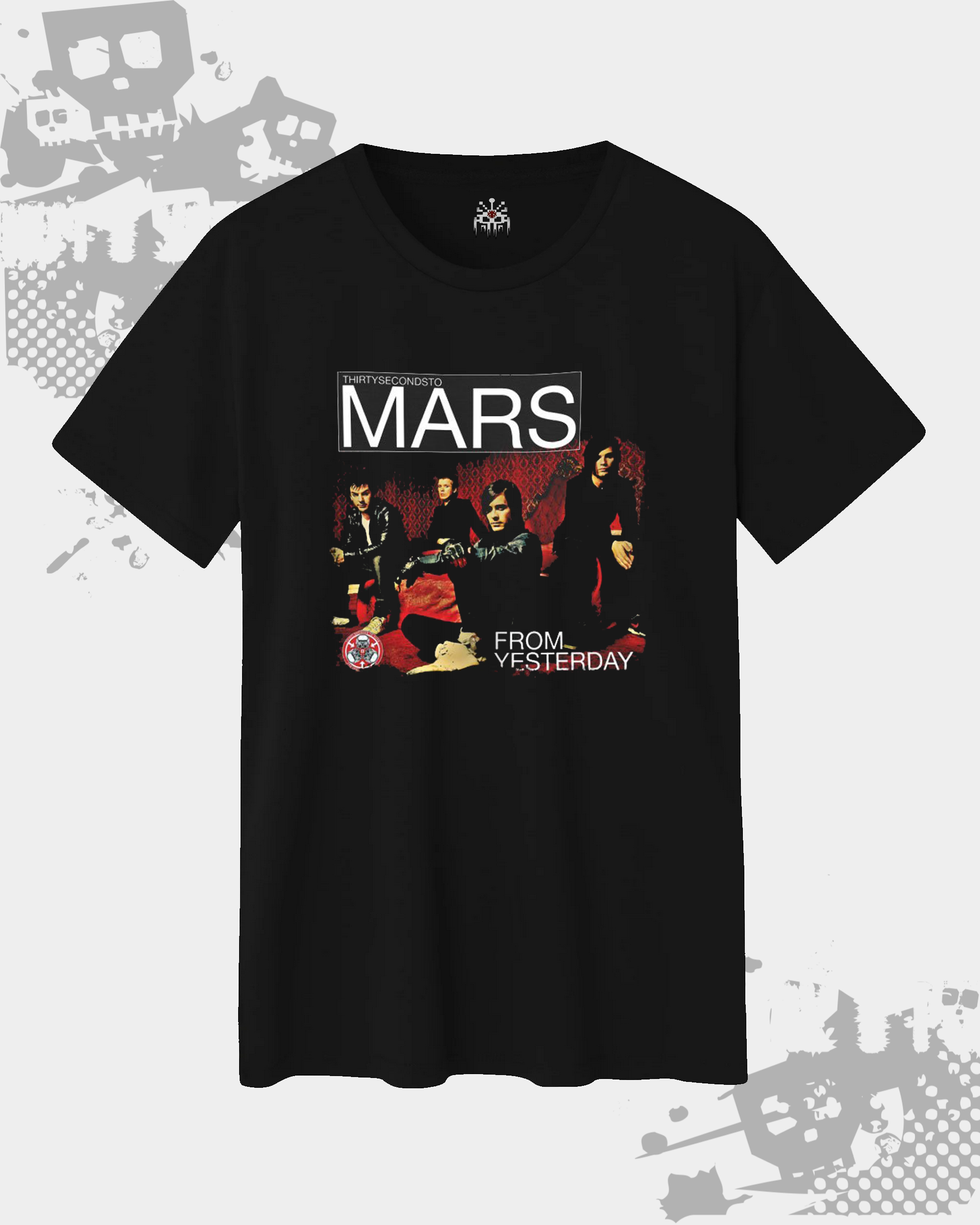 30 Seconds To Mars Black Unisex T-Shirt