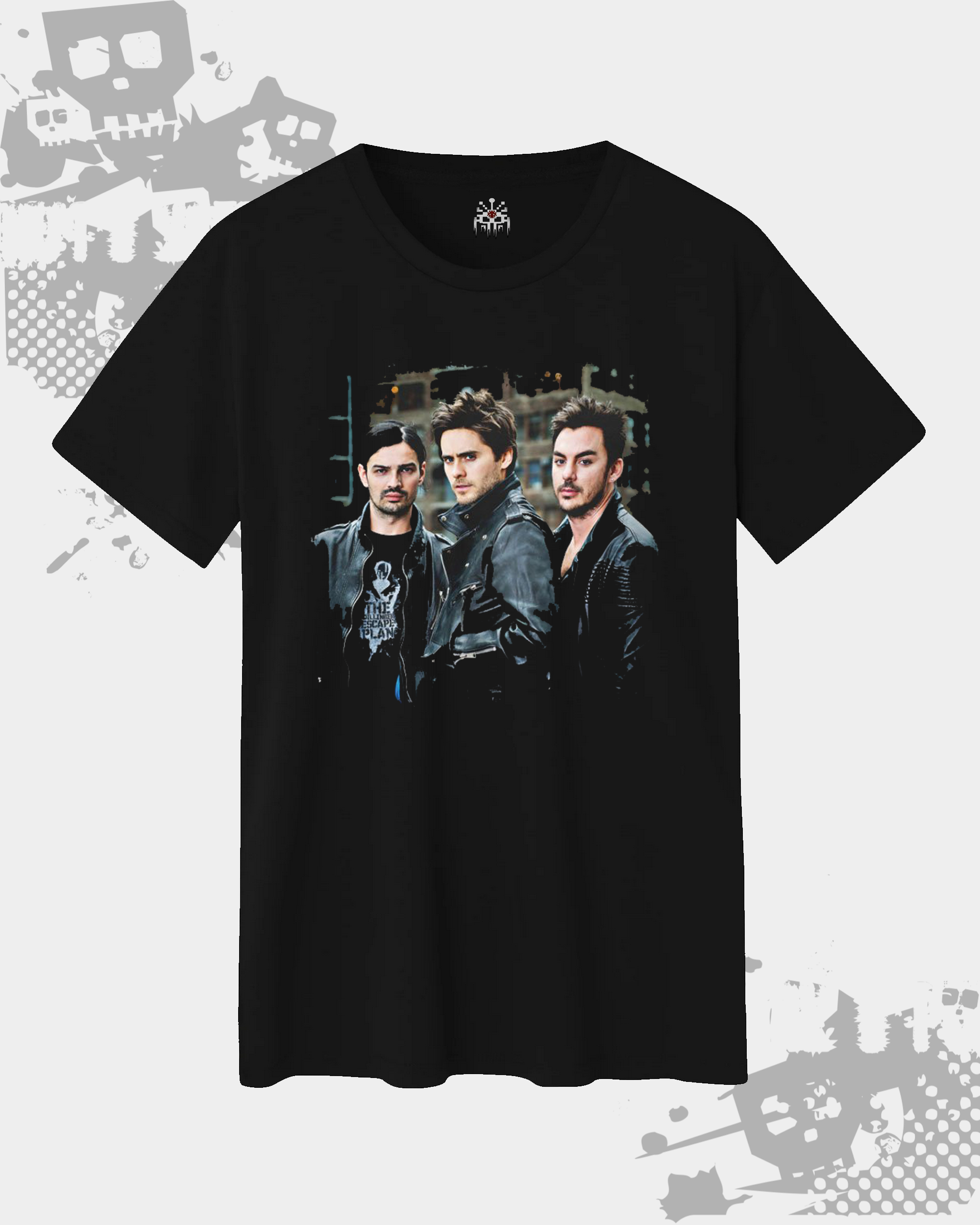 30 Seconds To Mars Black Unisex T-Shirt
