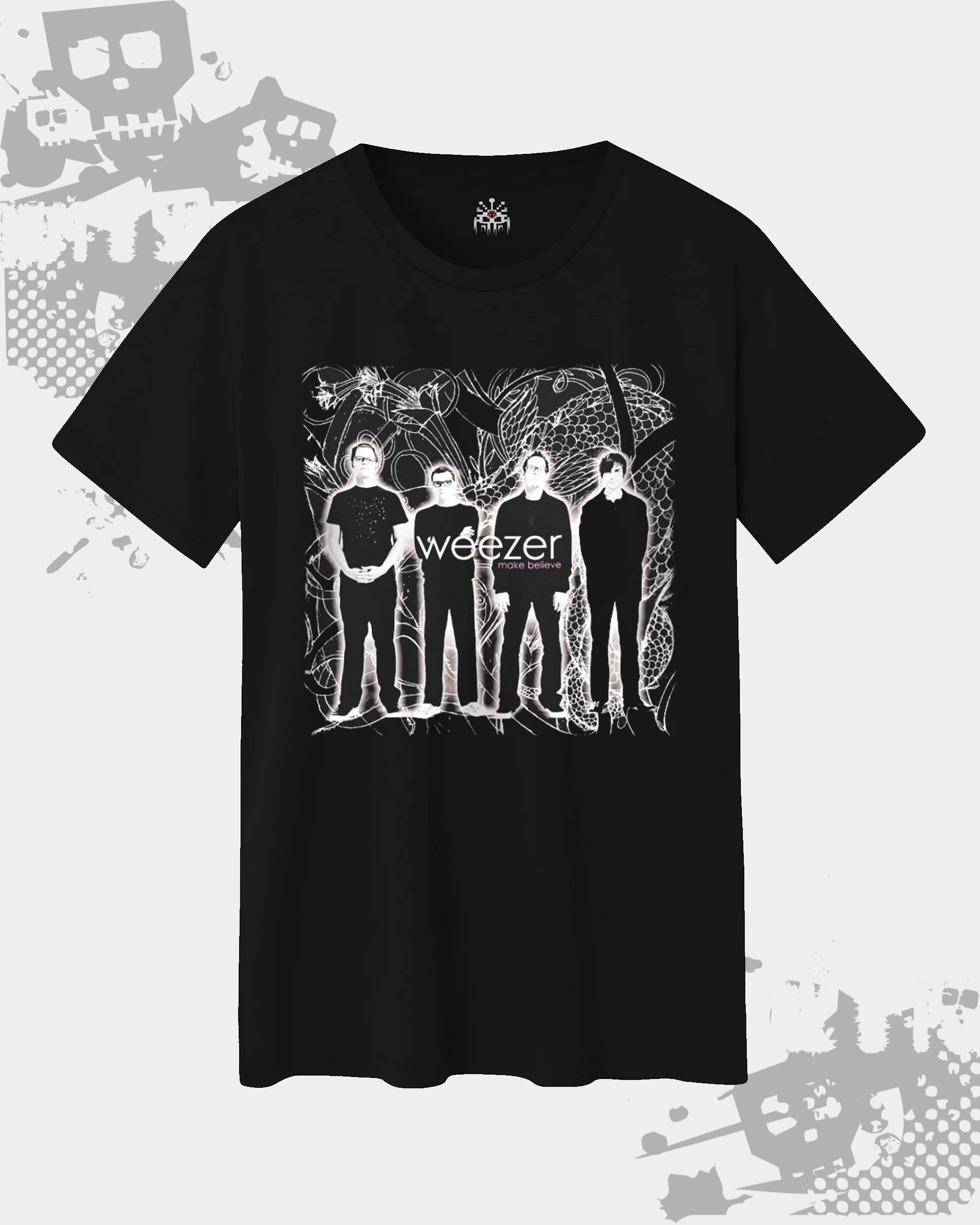 Weezer Unisex Black T-shirt