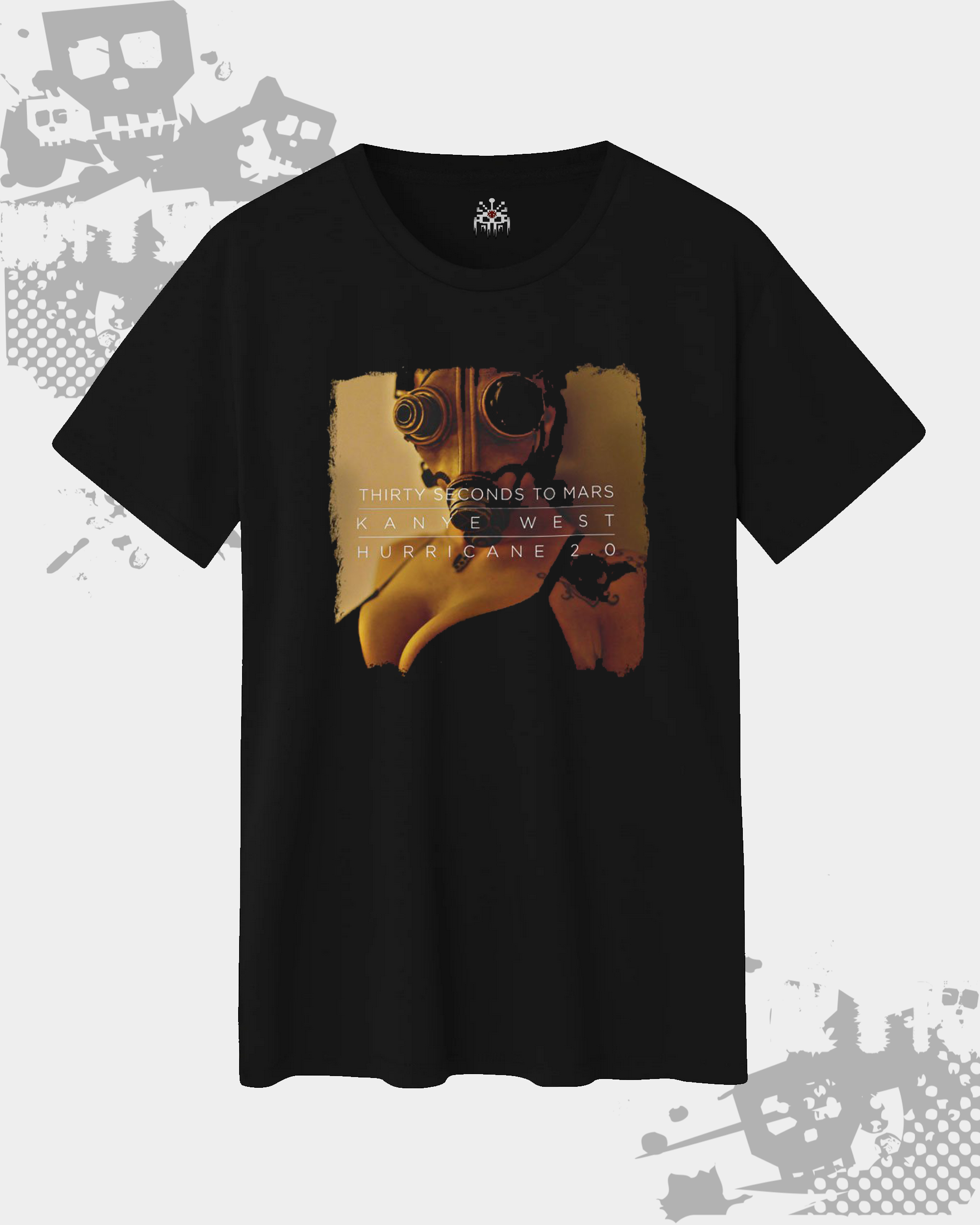 30 Seconds To Mars Black Unisex T-Shirt