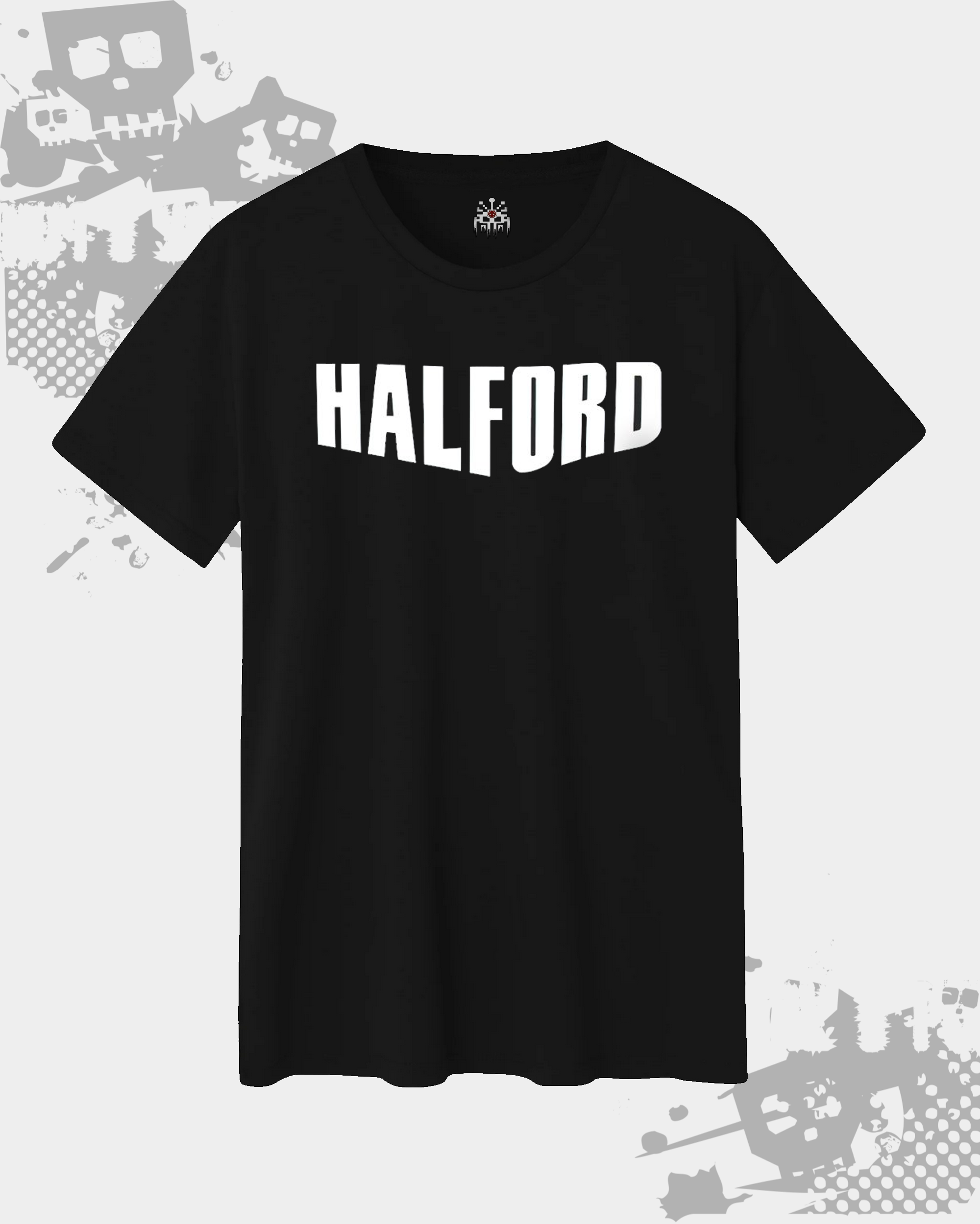 Halford Black Unisex T-Shirt