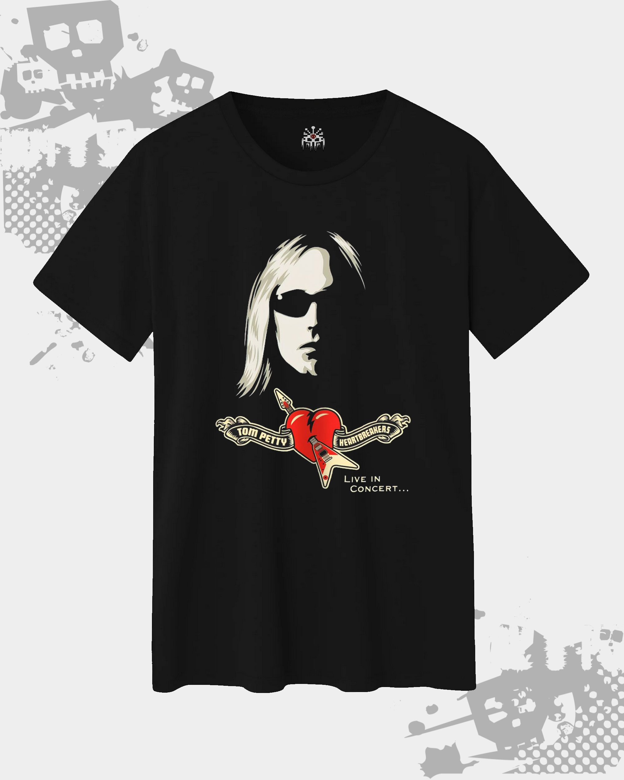 Tom Petty Unisex Black T-shirt