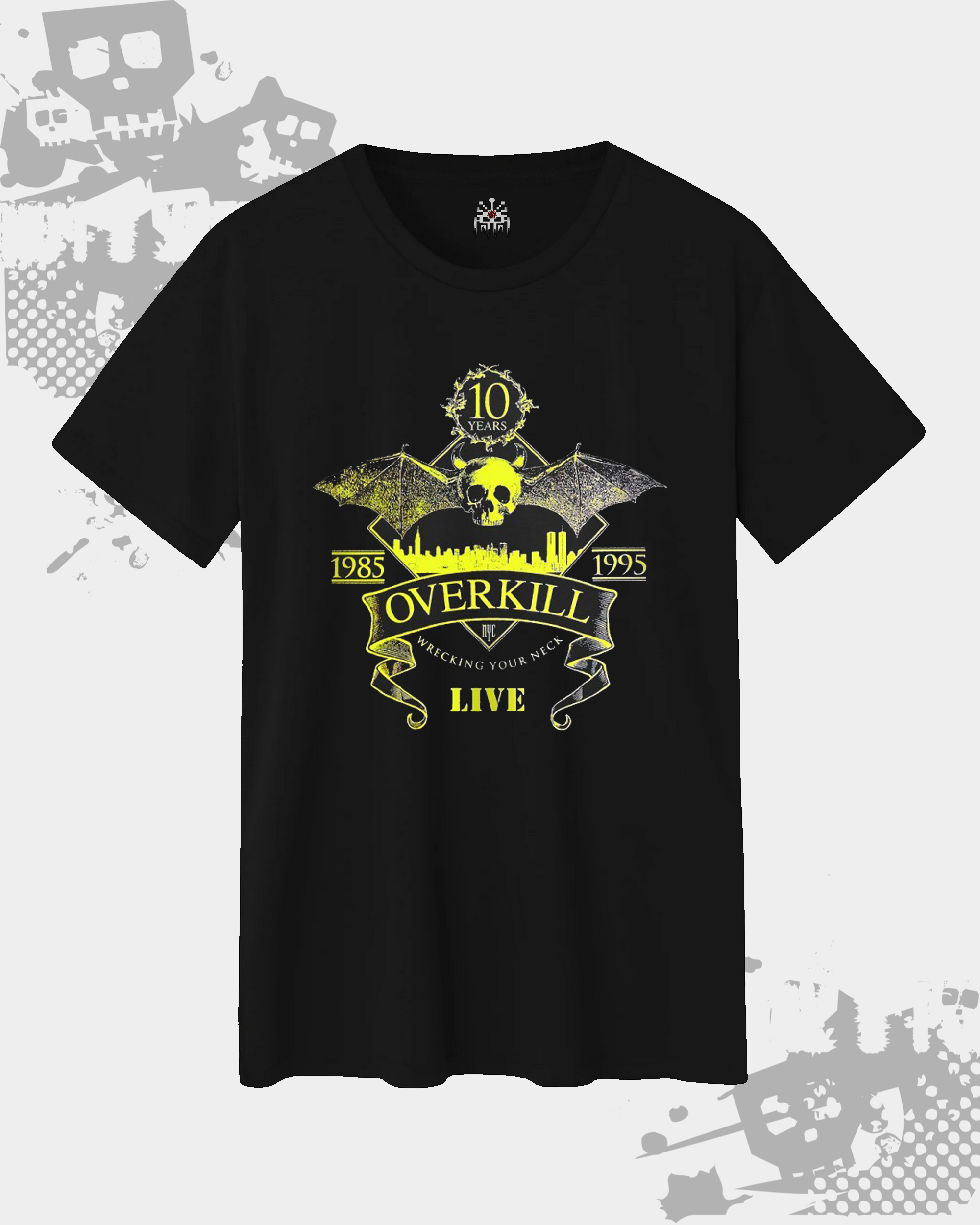 Overkill Black Unisex T-shirt