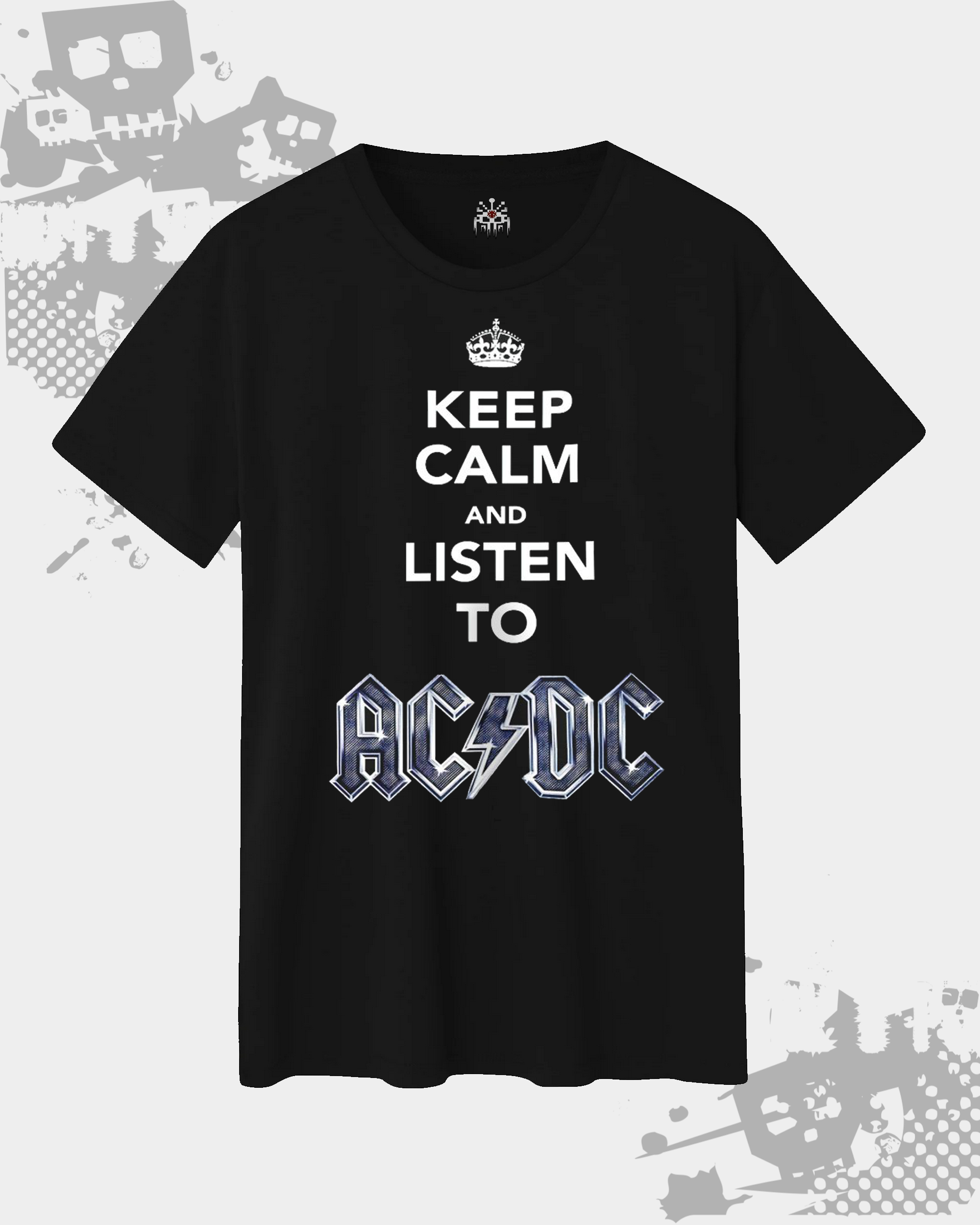 AC/DC Keep Calm And Listen Black Unisex T-Shirt