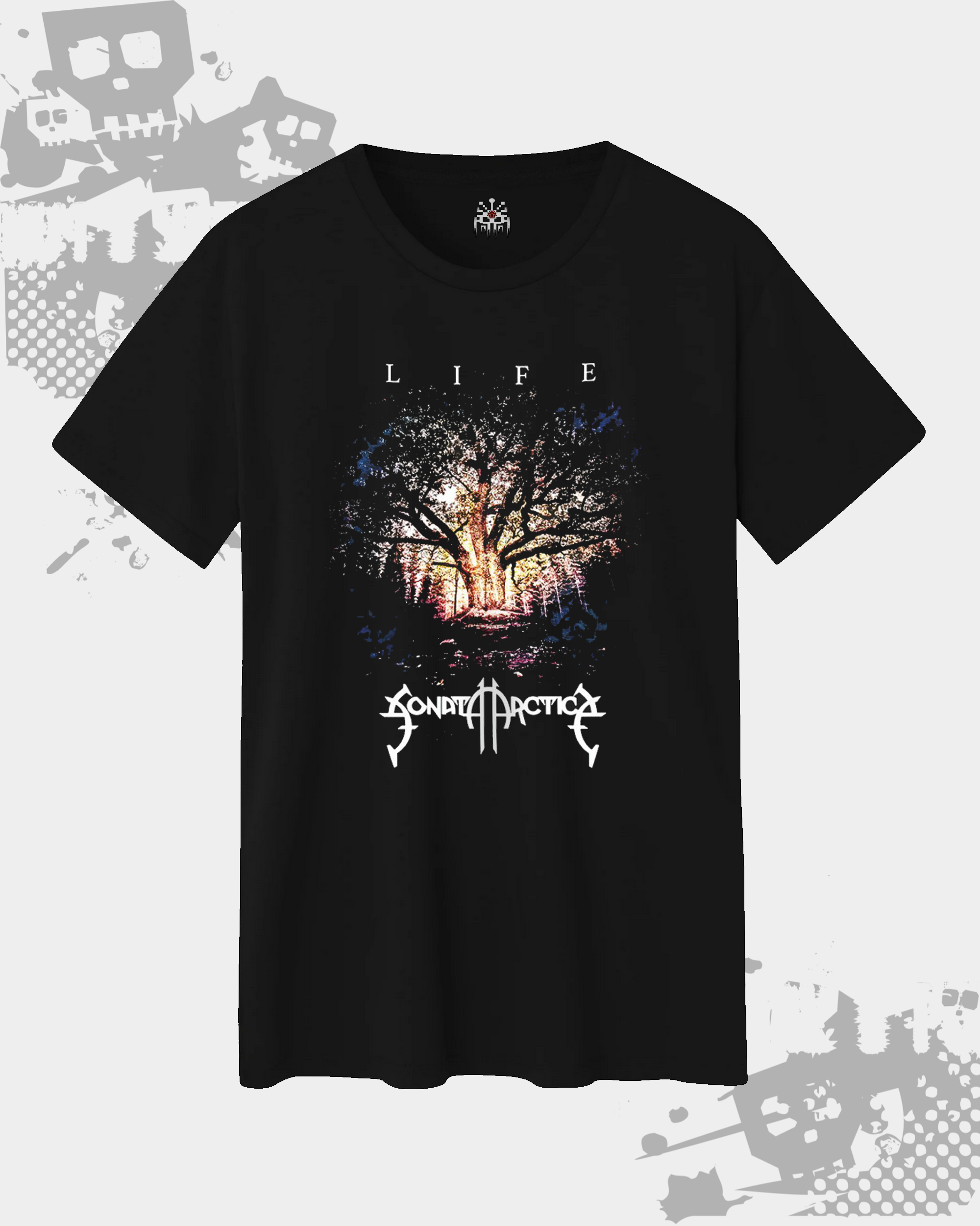 Sonata Arctica Black Unisex T-shirt