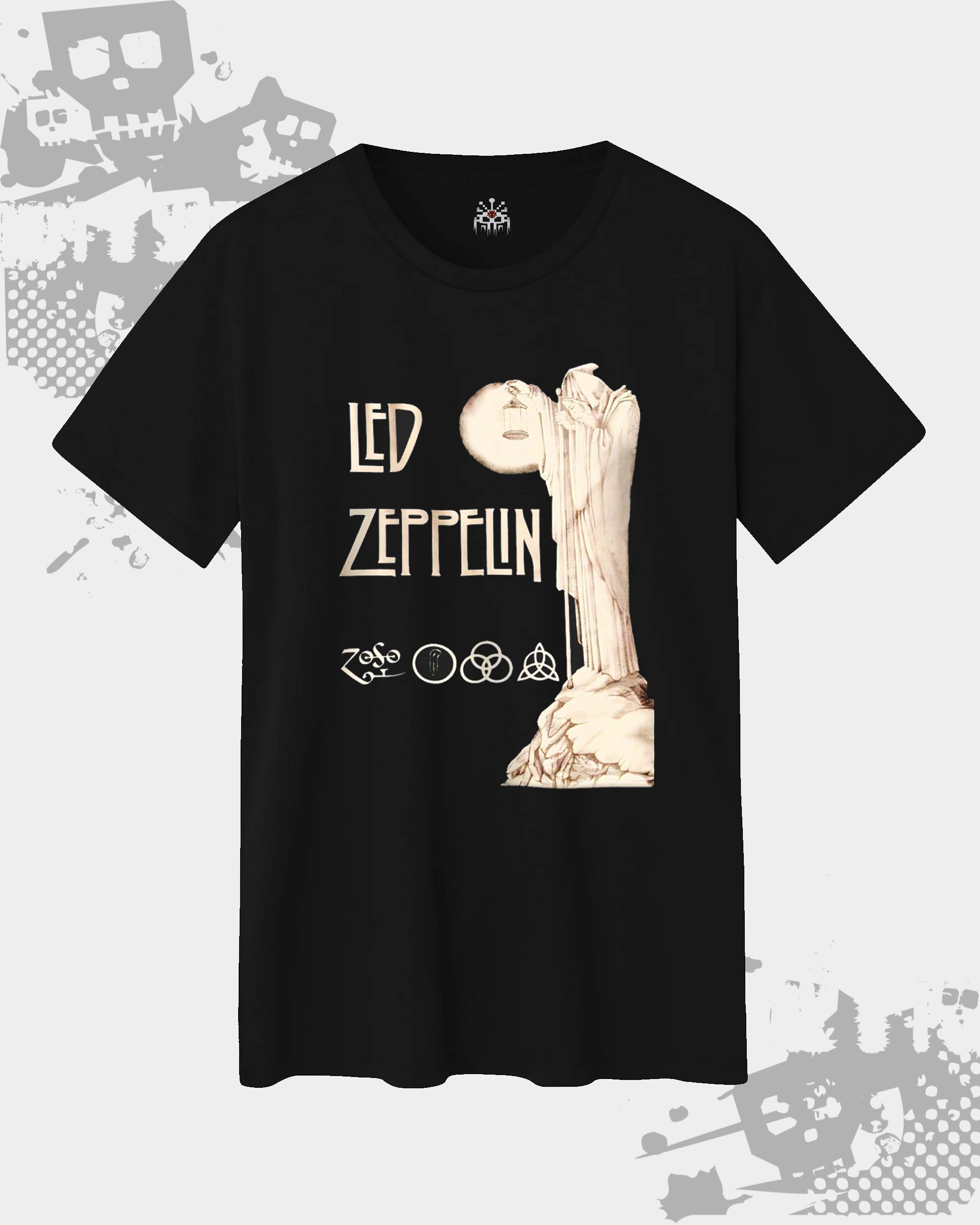 Led Zeppelin Black Unisex T-shirt
