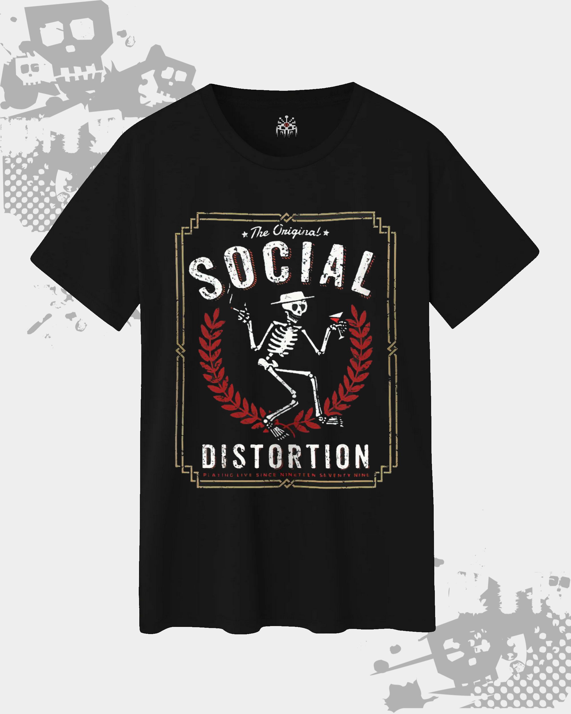 Social Distortion Black Unisex T-shirt
