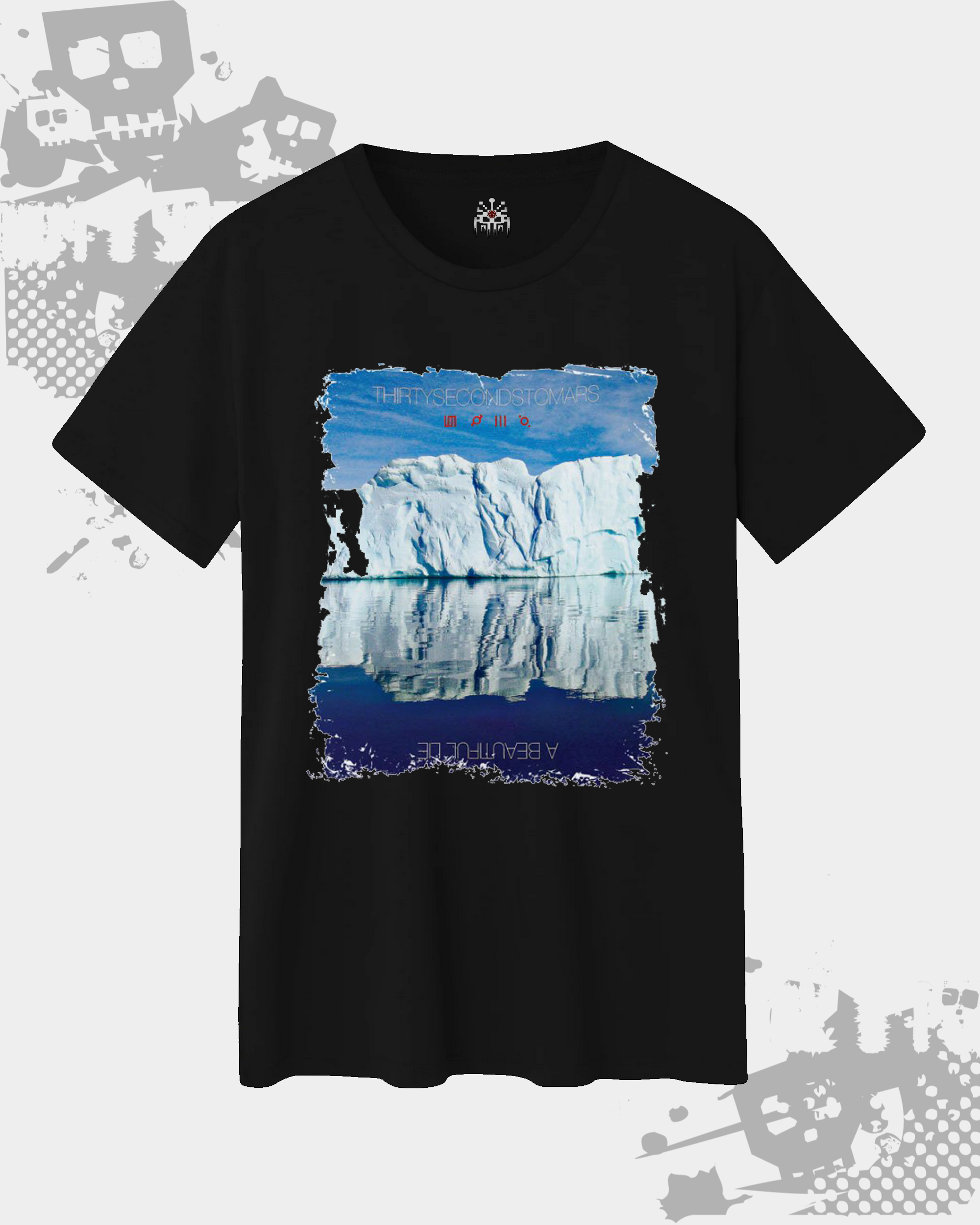 30 Seconds To Mars Black Unisex T-Shirt