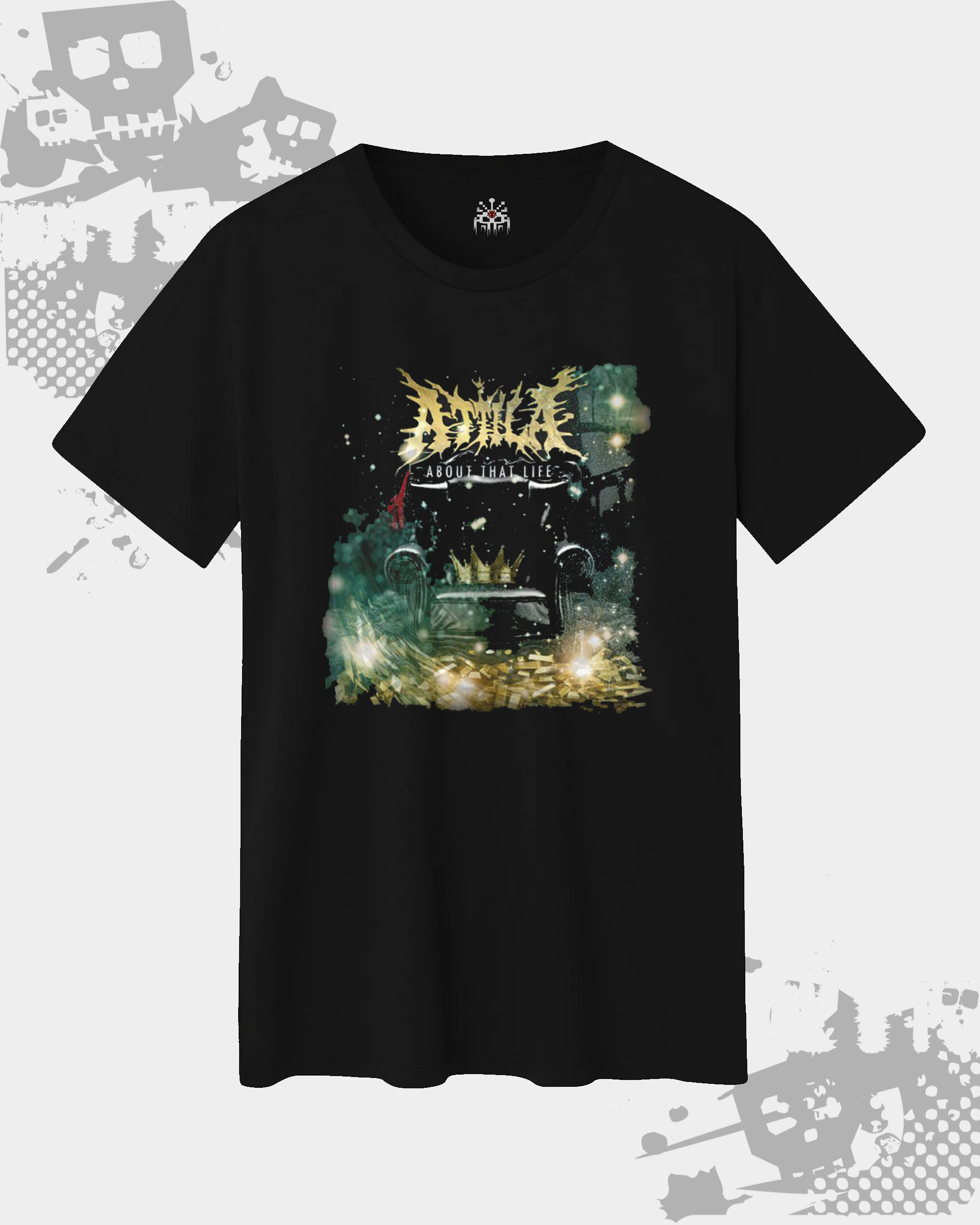 Atilla Black Unisex T-shirt