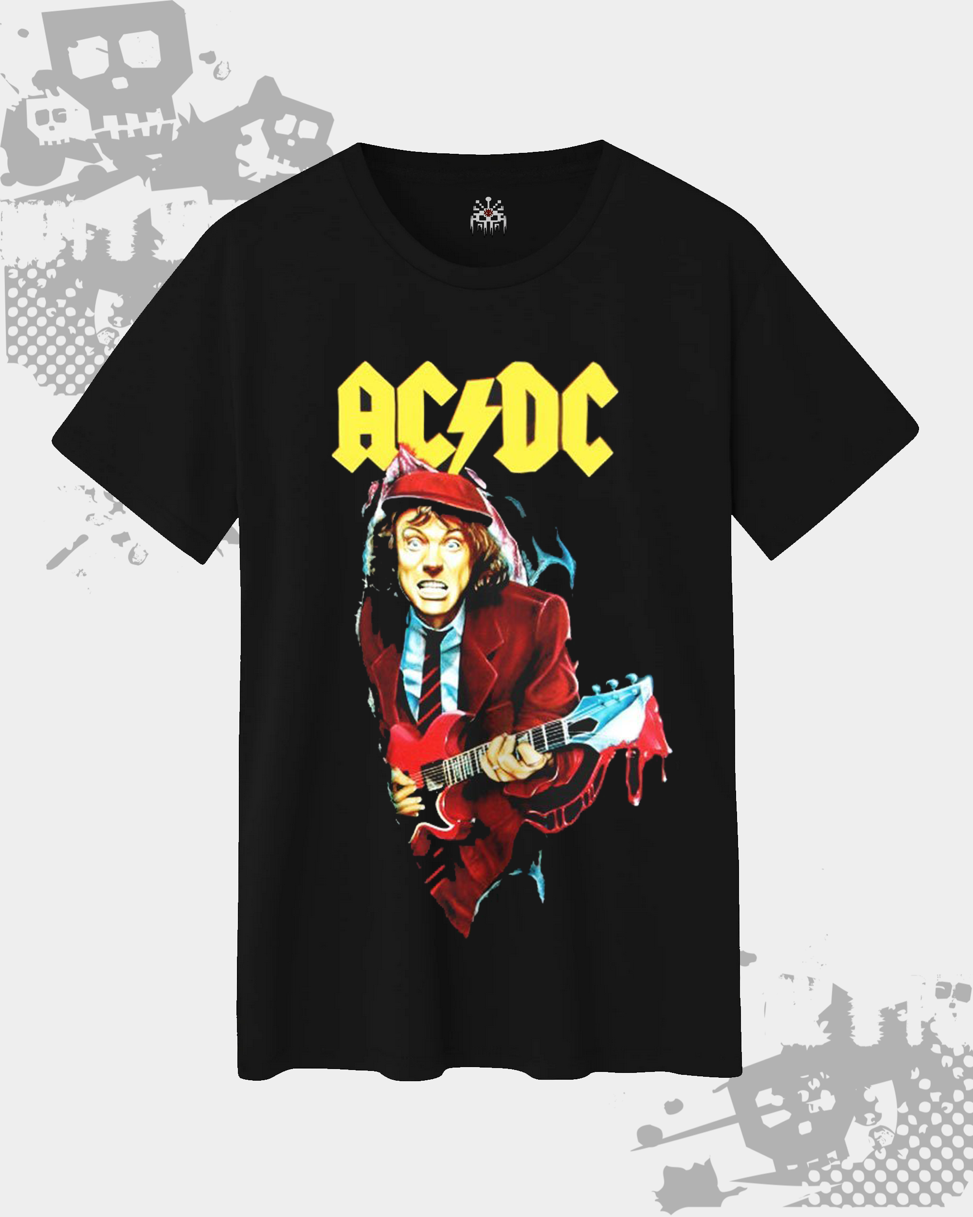 AC/DC Angus Young Black Unisex T-Shirt