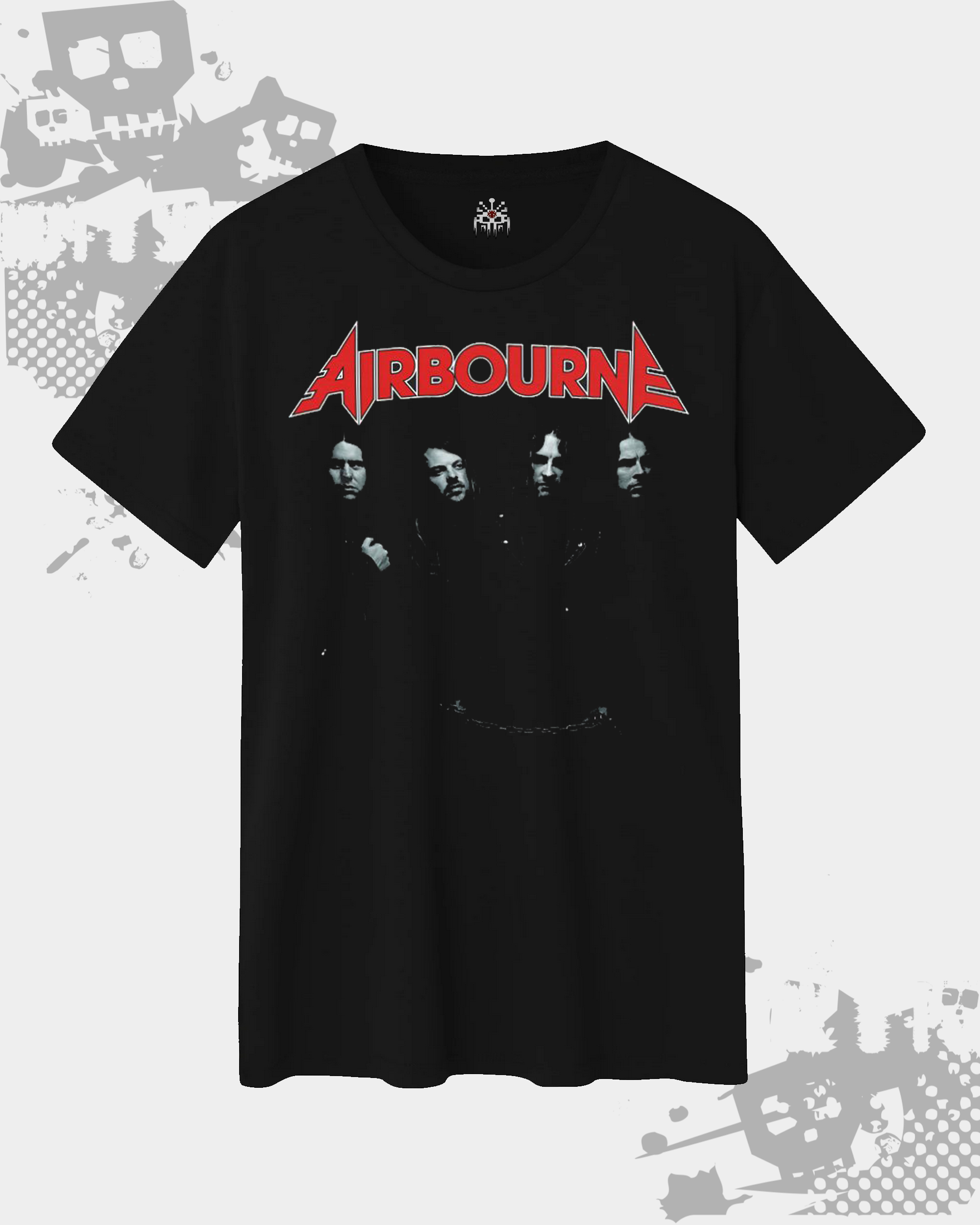 Airbourne Front Black Unisex T-Shirt