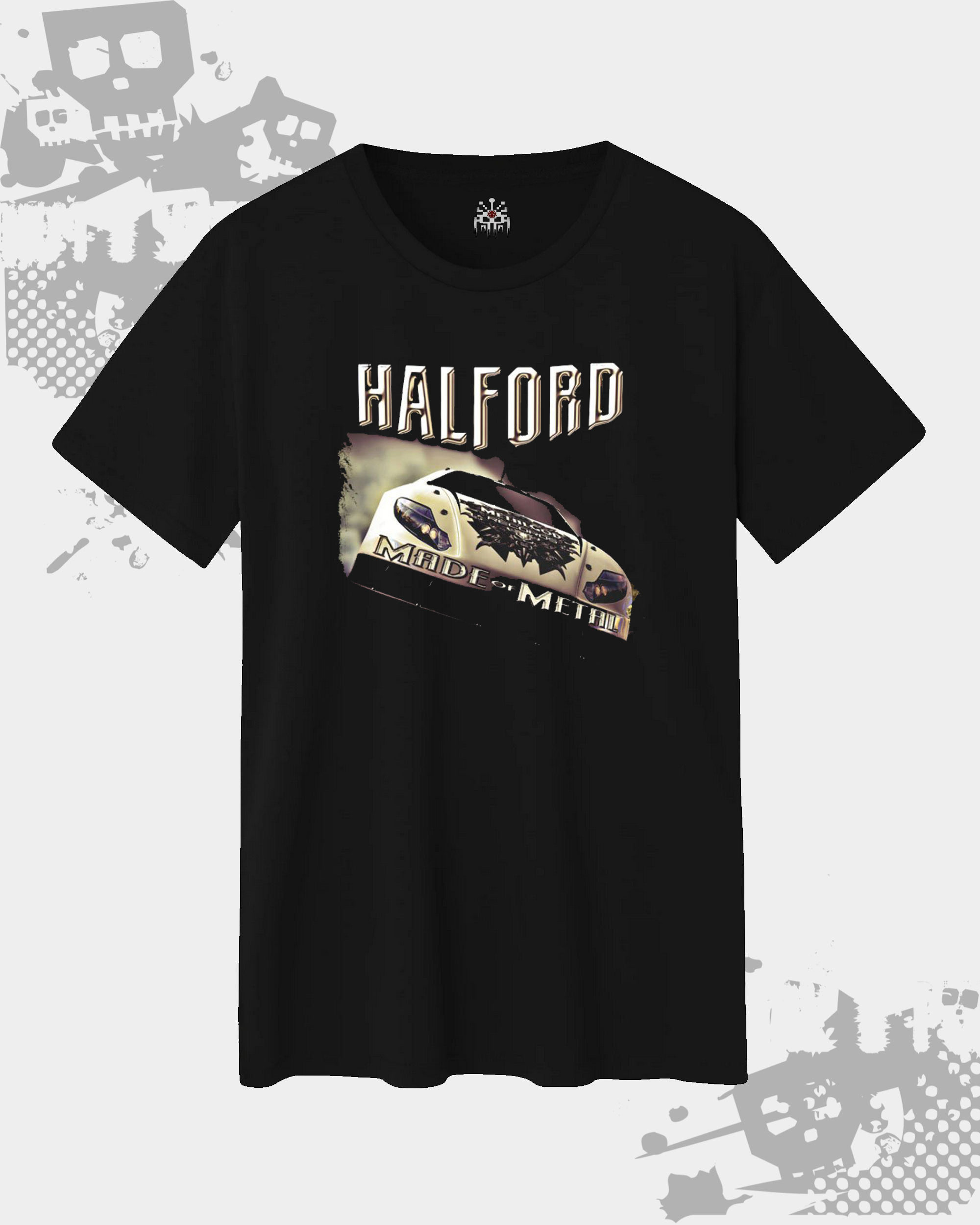 Halford Black Unisex T-Shirt