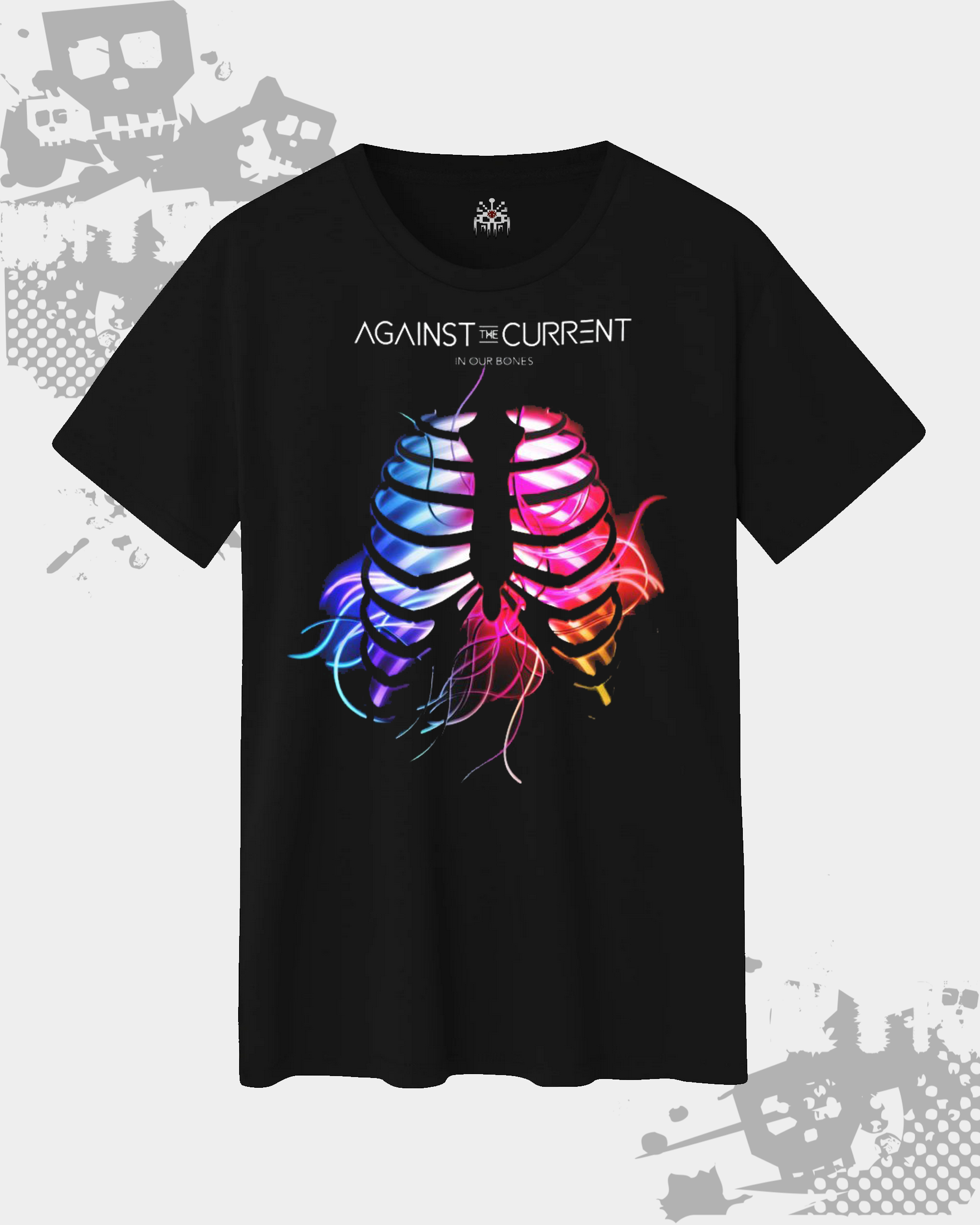 Against The Current Black Unisex T-Shirt