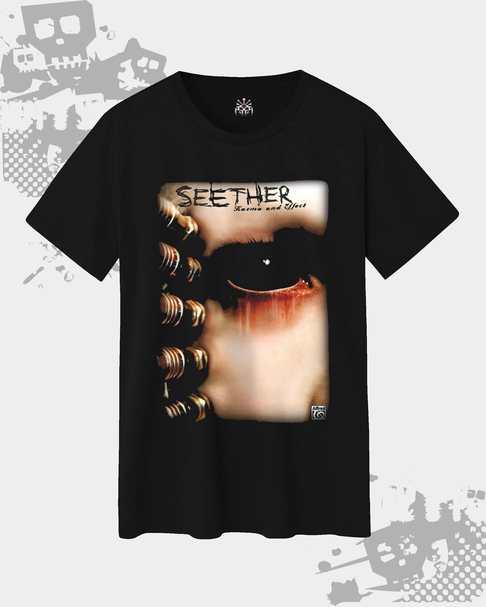 Seether Black Unisex T-shirt