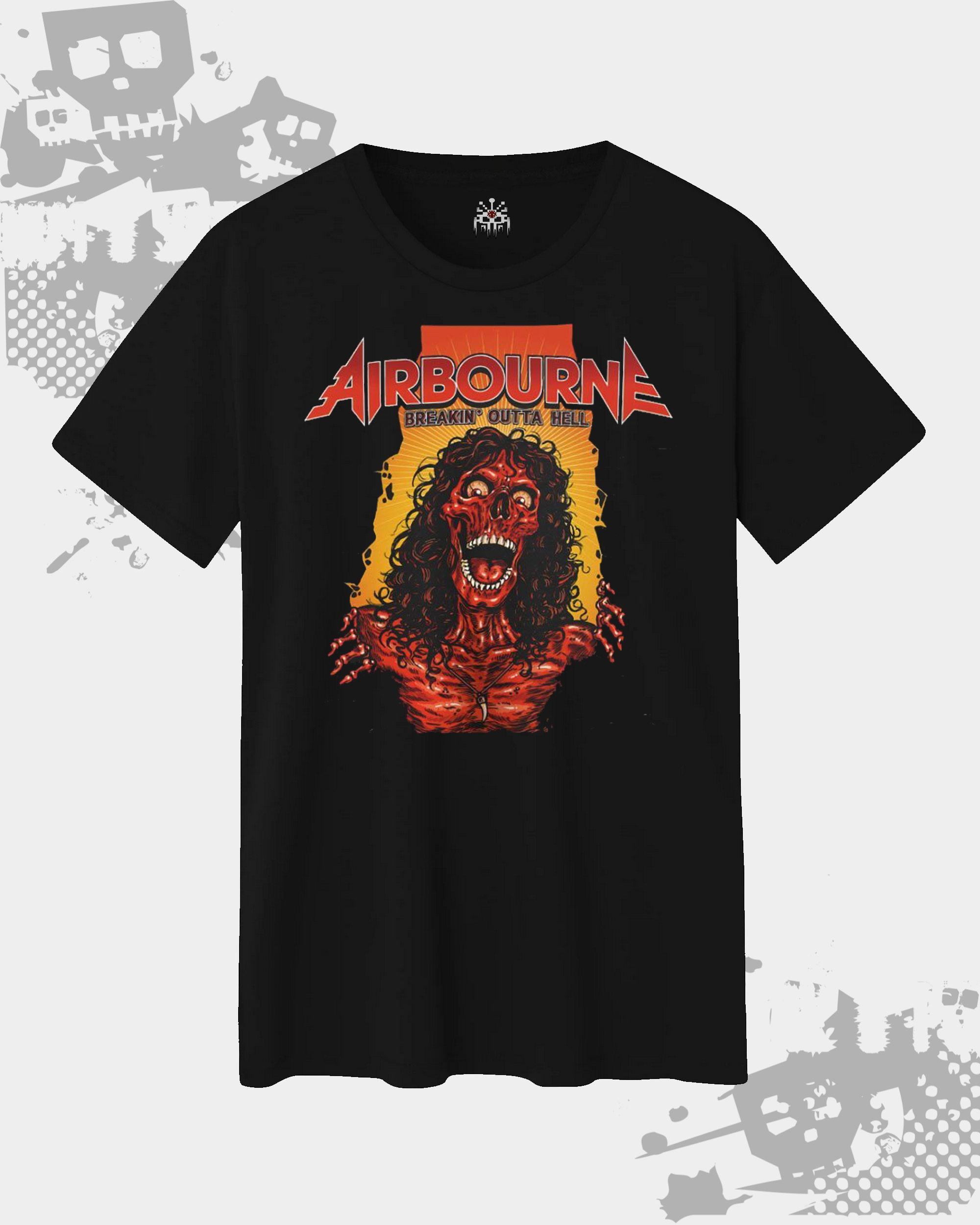 Airbourne Front Black Unisex T-Shirt