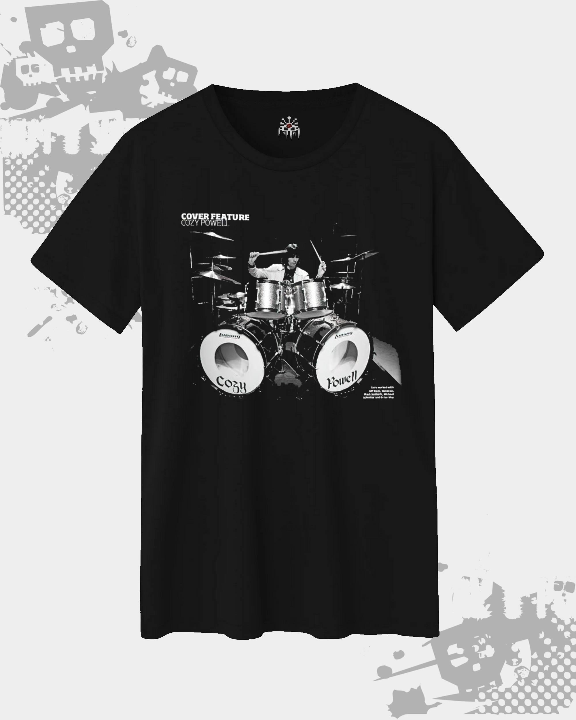 Cozy Powell Black Unisex T-Shirt