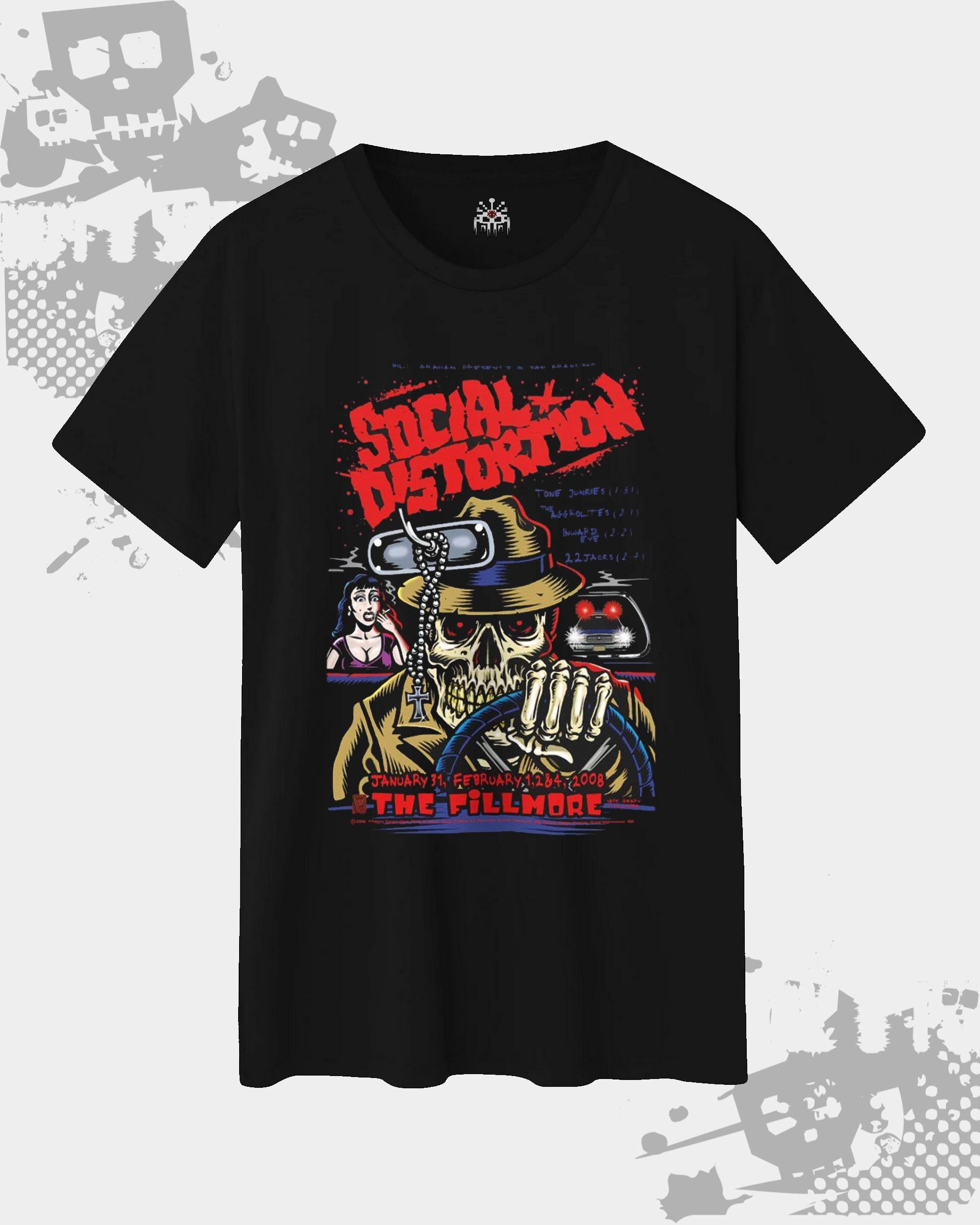 Social Distortion Black Unisex T-shirt