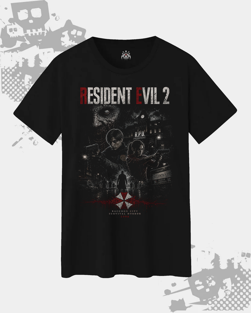 Resident Evil T-Shirt Bundle (3 Pack) – Resident Evil 4, Resident Evil 2, Resident Evil Village Inspired Horror Graphic Tees