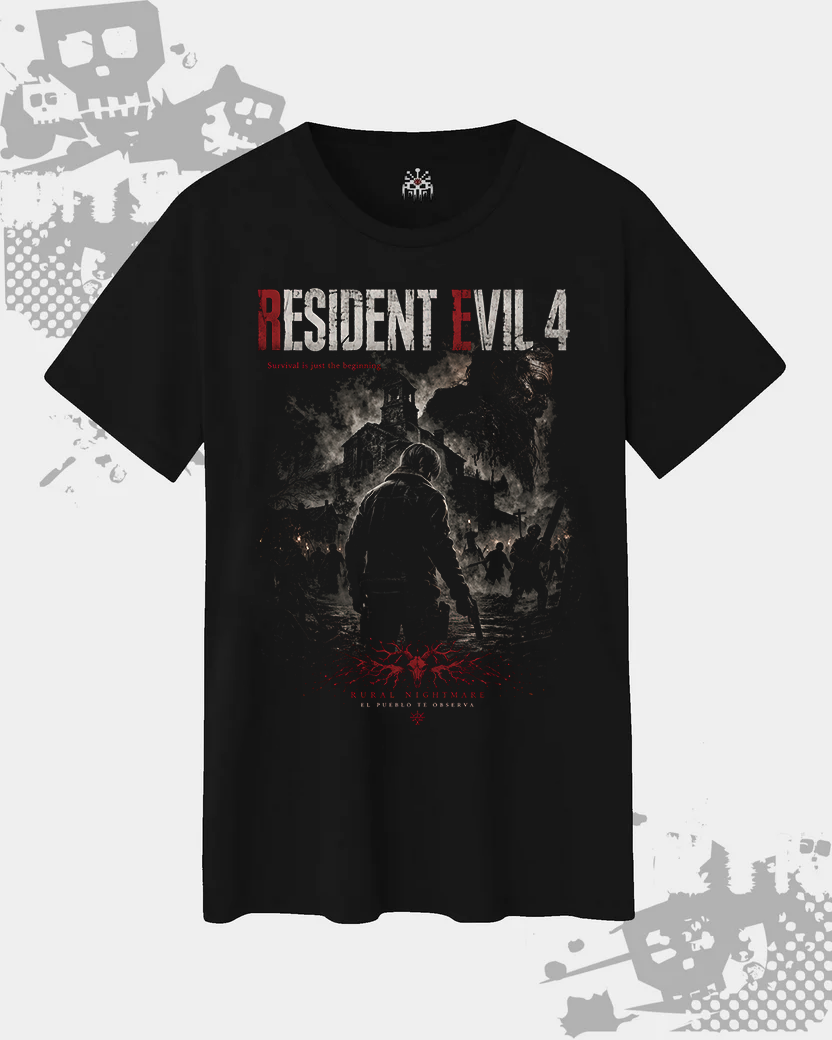 Resident Evil T-Shirt Bundle (3 Pack) – Resident Evil 4, Resident Evil 2, Resident Evil Village Inspired Horror Graphic Tees